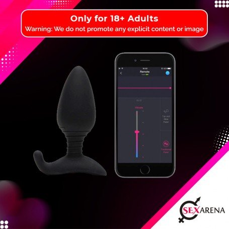 LOVENSE HUSH APP CONTROLLED VIBRATING BUTT PLUG (1.5 INCH/1.75 INCH) ACV-004