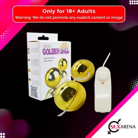 Multi Speed Golden Ben Wa Vibrating Balls Anal Vaginal BV-013