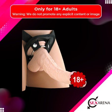 American Whopper 6.5" Dong Vibrating With Harness SO-006