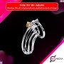 Stainless Steel Iron Wire Male Chastity Lock BDSM-016