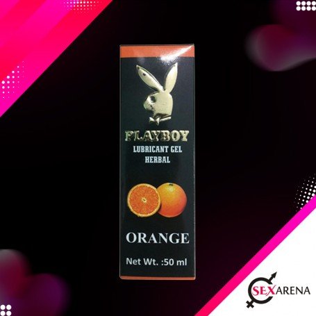 Playboy Lubricant Water Based Gel - Orange Flavoured CGS-033