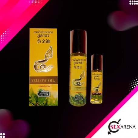 Thai herbal massage yellow oil THP-001