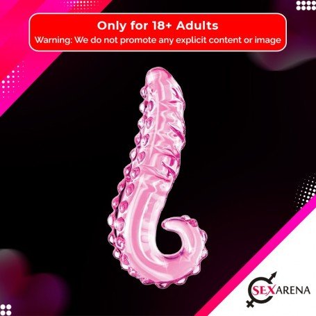 Kiss of Tongue Crystal Glass Dildo Anal Toy GD-002