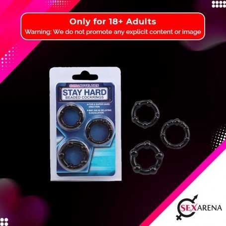 Stay Hard Beaded Cockrings CR-020