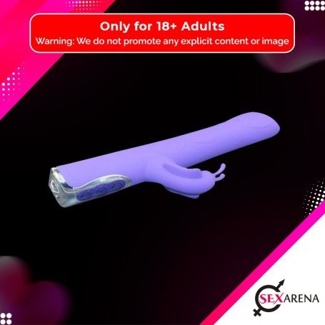 Black T- Transfer Beads Stick Rabbit Vibrator RV-021