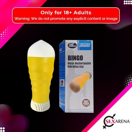 Bingo Vocal Rechargeable Vibrating Cup MS-059
