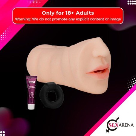 ORAL SILICONE PORTABLE MALE MASTURBATOR MMT-022