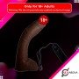 Big Bent 10" Suction Cup Chocolate Dong Vibrator RSV-075