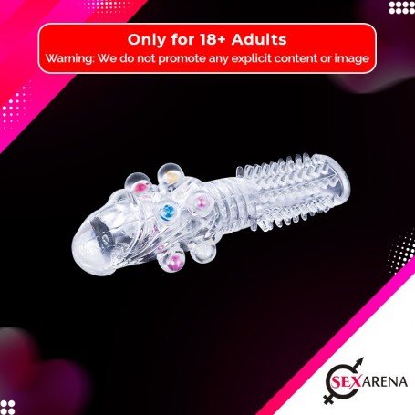Male Cock Rings Penis Extension With Colourful Beads PES-022