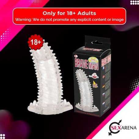 BRAVE MAN Crystal Penis Extension Sleeve PES-024