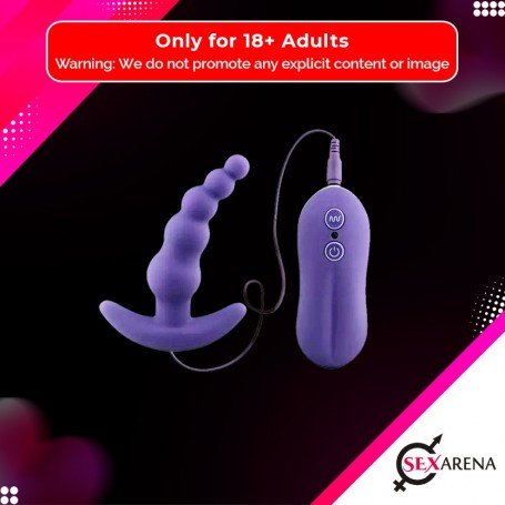 VIBRATING ANAL PLUG BEADS PROSTATE MASSAGER AD-028