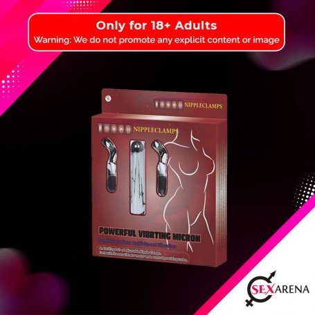 Fun Vibrator and Nipple Clamp Fiery Combo FV-018