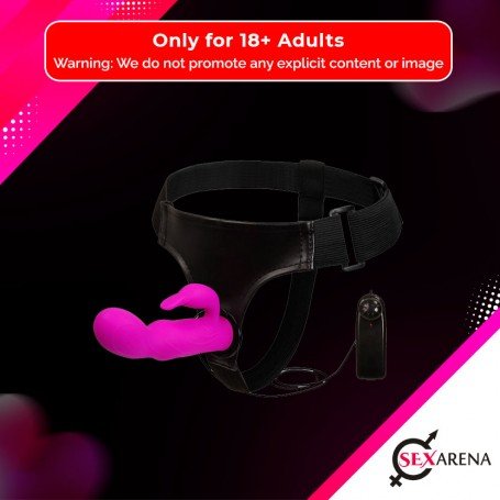 Baile Ultra Harness Strap-on Dildo with Multi-speed Vibrations SO-030
